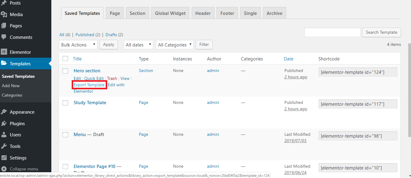 tinymediamanager export templates