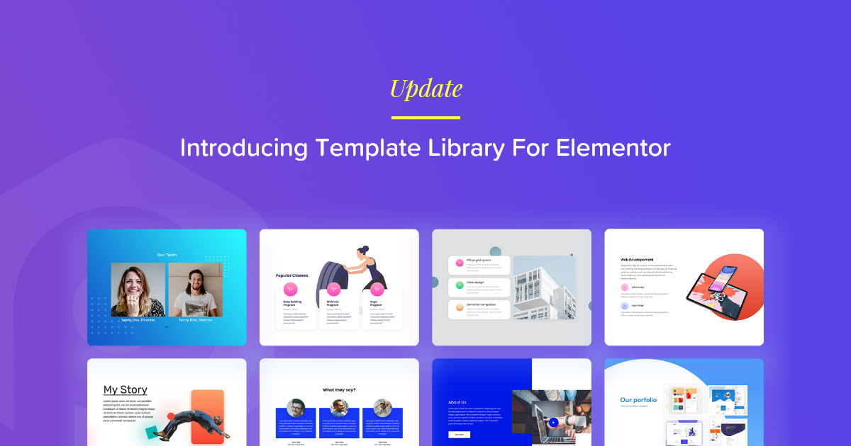 free elementor template library free elementor template library