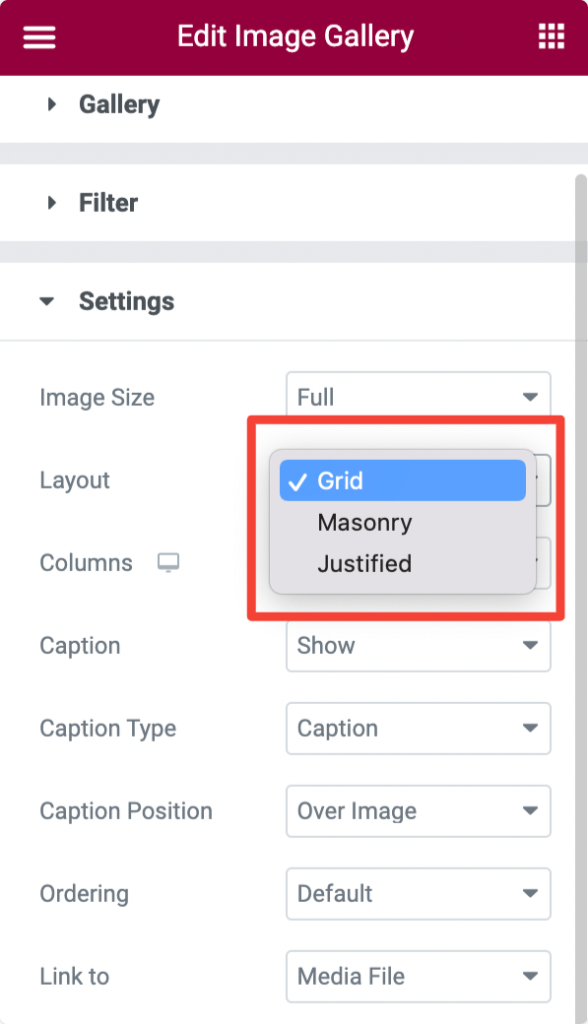 Image Gallery Widget Overview - PowerPack Addons for Elementor