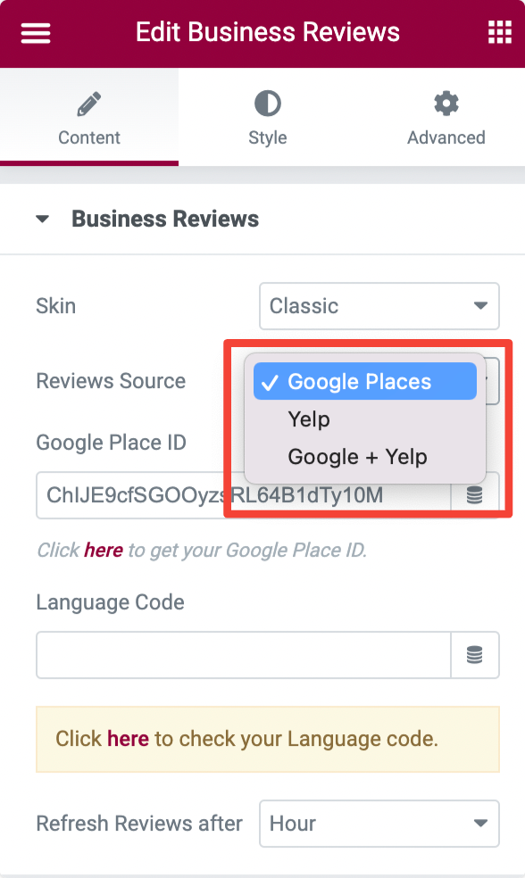 google and yelp reviews